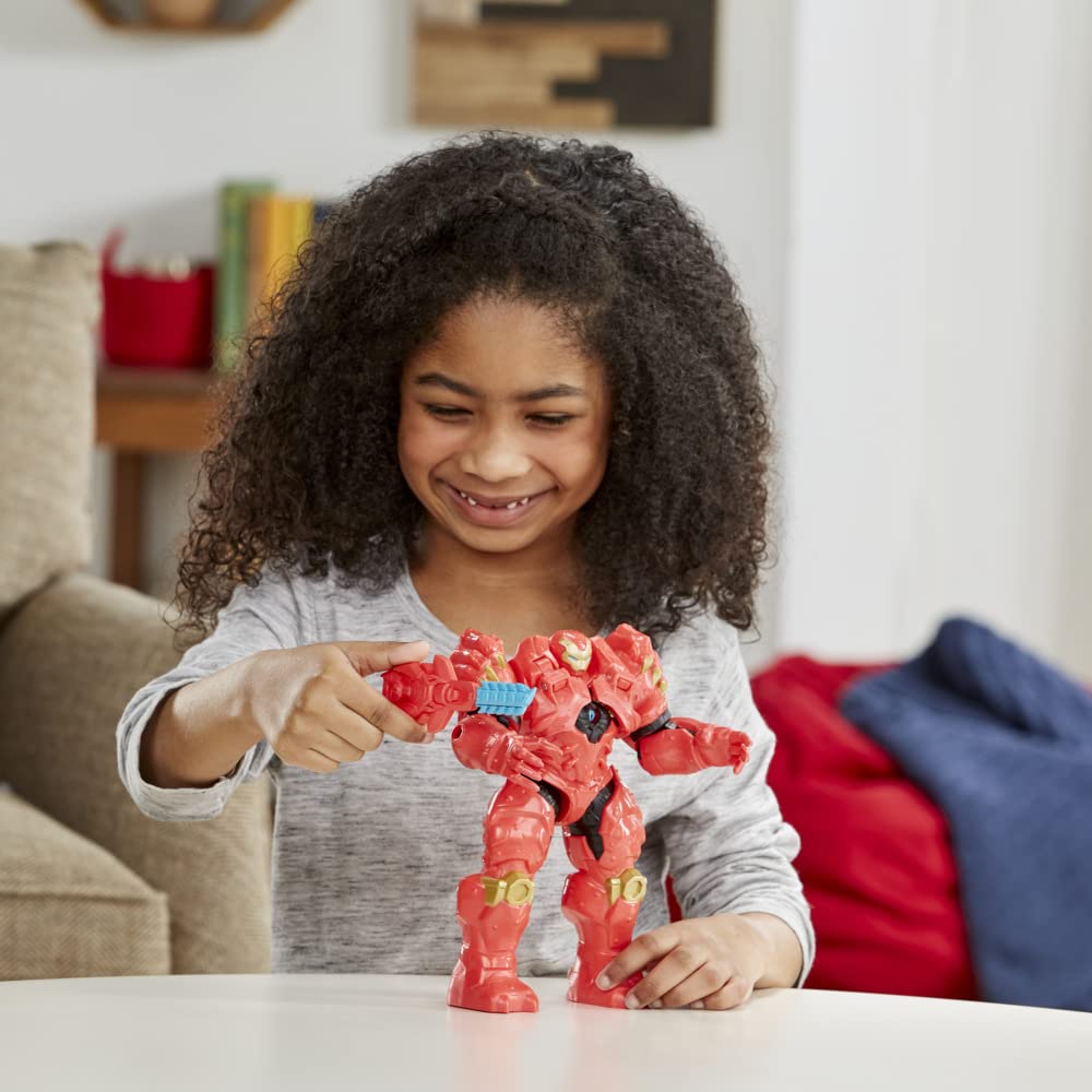 Hasbro Marvel Avengers Mech Strike Iron Man Toy, 20cm Deluxe Figure, Multicolor, Ages 4+, Model F5073