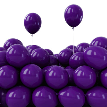 Partywoo Royal Purple Balloons, 50 Pcs 5 Inch Purple Balloons, Dark Purple Balloons For Balloon Garland Or Balloon Arch As Party Decorations, Wedding Decorations, Baby Shower Decorations, Purple-Y16