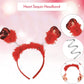 PMU Valentines Day Red Sequin Heart Head Boppers Headband Holiday Party Costume Accessories and Photo Props (1/Pkg) Pkg/1