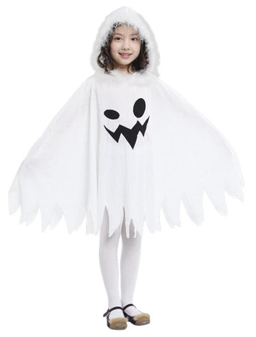Eozy White Ghost Costume Kids Girls Halloween Scary Cosplay Fancy Dress 4-6 Years
