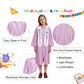 Newrara Kindergarten Graduation Cap And Gown Stole Package For Kids (Pink, 33)