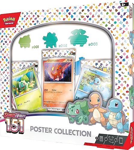 Pokemon Tcg Scarlet & Violet 3.5 Pokemon 151 Poster Collection