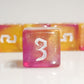 10 Pc D6 Dice 16Mm Acrylic Dice Set For Rpg Mtg Dnd Dice Table Games And Board Games (Purple+Gold)