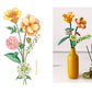 MEIEST Mini Building Blocks Flower Bouquet Plant Model Set Creative DIY Artificial Flowers Botanical Collection Construction Bricks Toy for Kids mature-themed Eternal Home Decor (Energy) (1658)