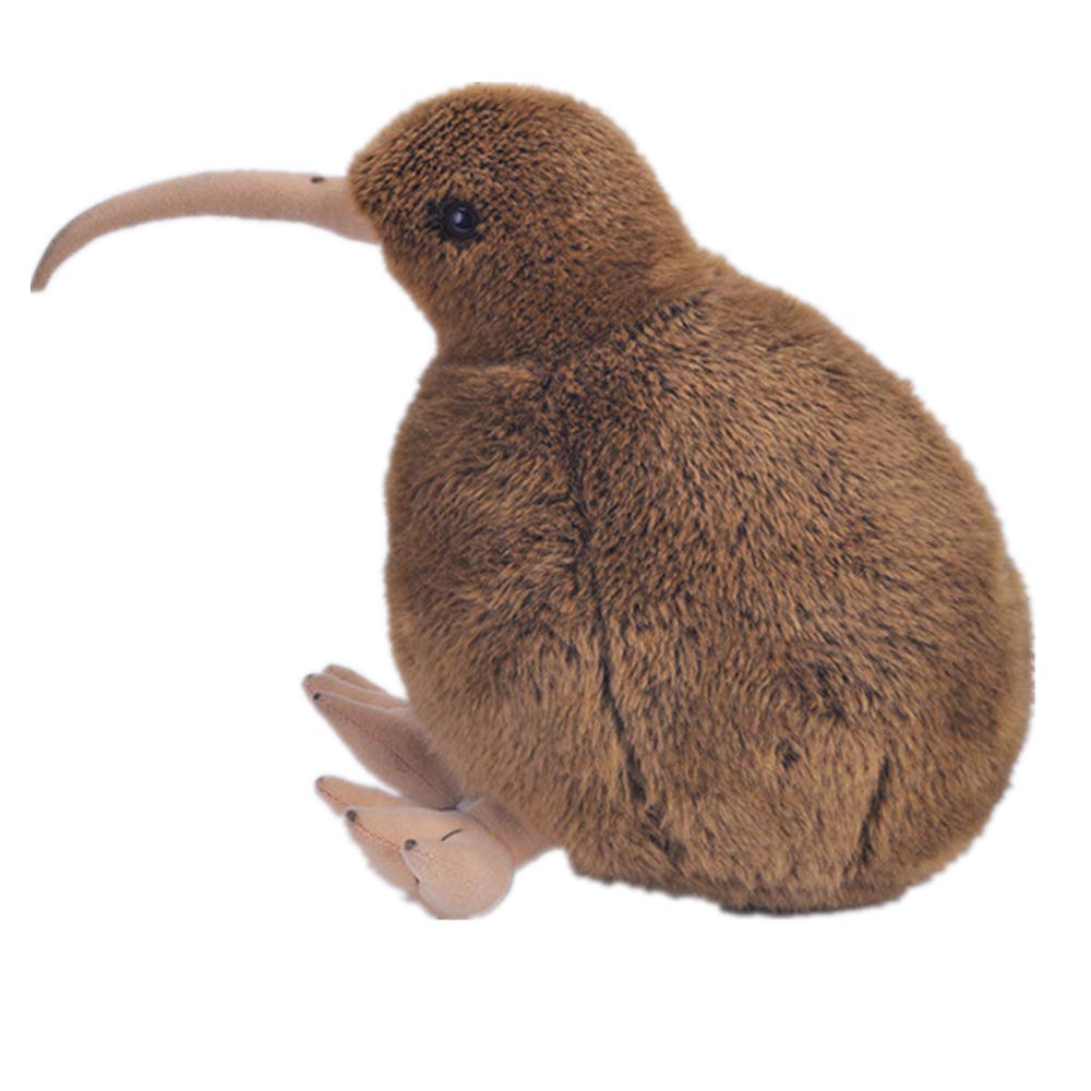 TAMMYFLYFLY Plush Kiwi Bird Soft Toy - 30cm Brown Stuffed Animal