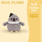 Adorlynetty Grey Crows Stuffed Animals with Hat Cute Little Bird Plushie Gift for Kids & Friends