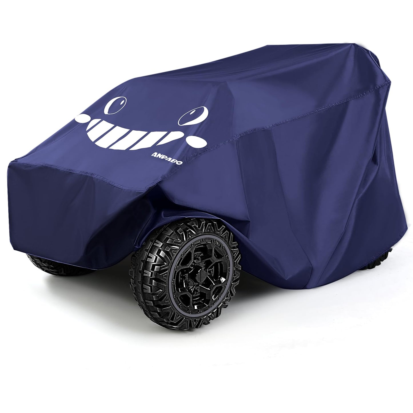 ANPABO Kids Ride On Toy Car Cover with Pattern, Universal Fit, All Weather Waterproof Snowproof Windproof UV Protection, 2X Heav