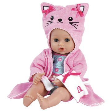 Adora Bath Time Babies Collection, 13' Baby Doll And Clothes Set, Made With Fresh Powder Scent And Exclusive Quickdri Vinyl Body, Birthday Gift For Ages 1+ - Kitty
