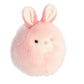 Aurora Vibrant Spring Bunny Puff Stuffed Animal - Decorative Charm - Endless Fun - Pink 5 Inches