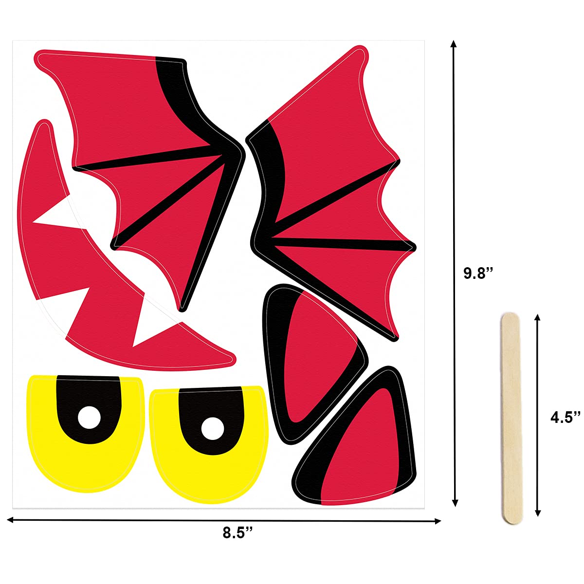 Pumpkin Decorating Kits for Kids Craft Foam Stickers for Party Favor Supplies 18 Pack