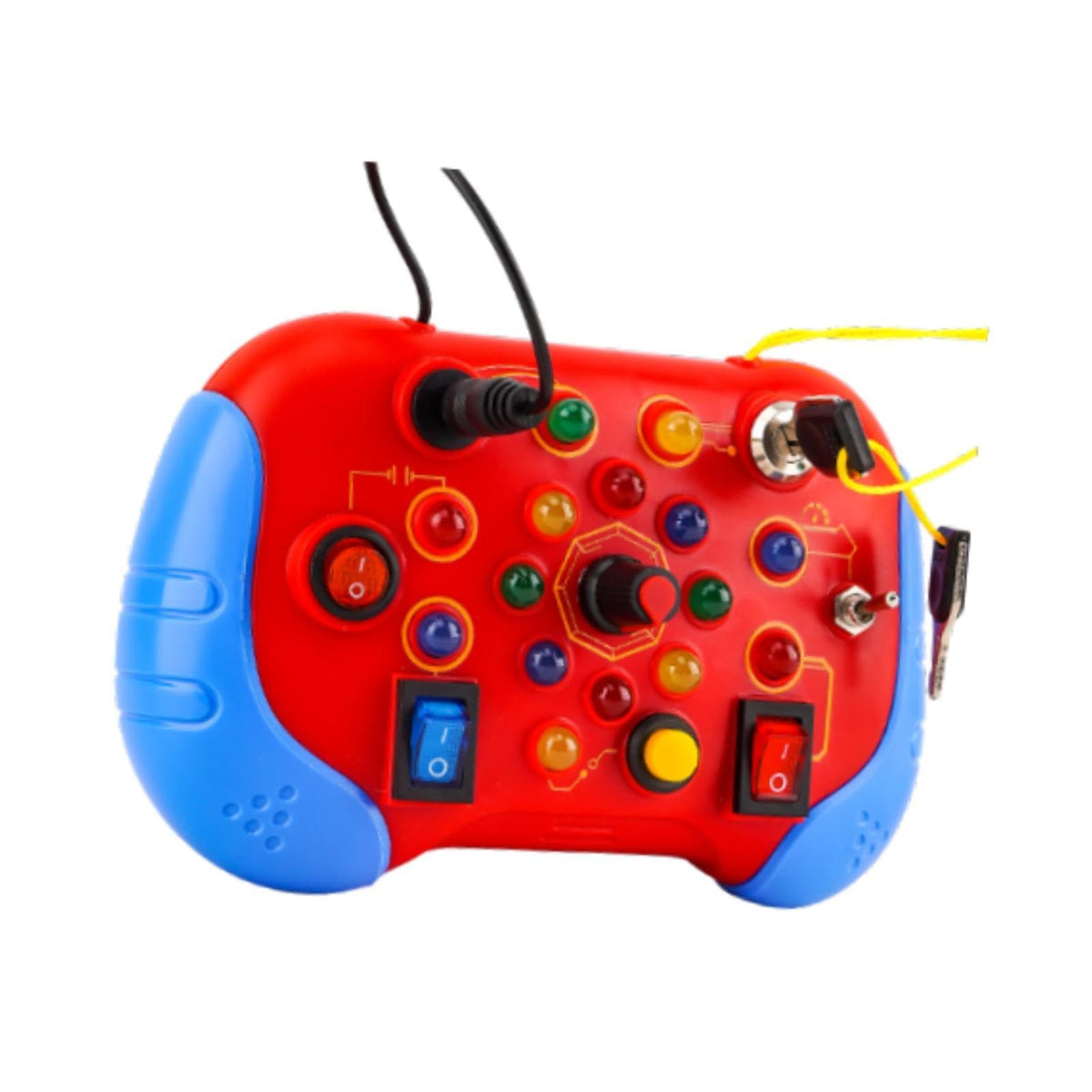 Club BollywoodBusy Board With Led Travel Toy Sensory Board For Boys Girls Age 14 Year Old Red|Baby|Toys For Baby|Developmental 