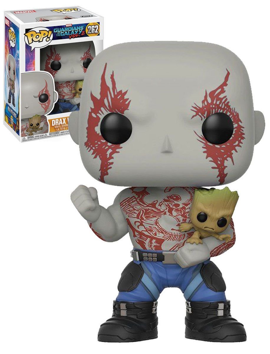 Funko Pop Vinyl Figure - Guardians of The Galaxy 2 - Drax with Groot - Multicolored - Model Abysse Corp_BOBUGV143