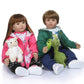 Icradle Realistic Looking 24Inch 60Cm Reborn Toddler Fridolin Soft Silicone Bebe Doll Reborn Princess Long Hair Doll Toy For Ages 3+ (Twin)