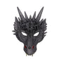 Crtepst Dragon Costume For Kids Boys Girls, Dragon Wing Tail Mask Set,Halloween Dinosaur Cosplay Set For Child (Black)