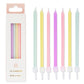 Talking Tables Pack of 16 - Size 10cm Pastel Birthday Candles Make Your Cake Extra Special This Year.