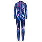 Remimi Skeleton Skin Costume For Boys Girls Zipper Halloween Stretchy Skull Bodysuit Jumpsuit Starry 9-10 Years