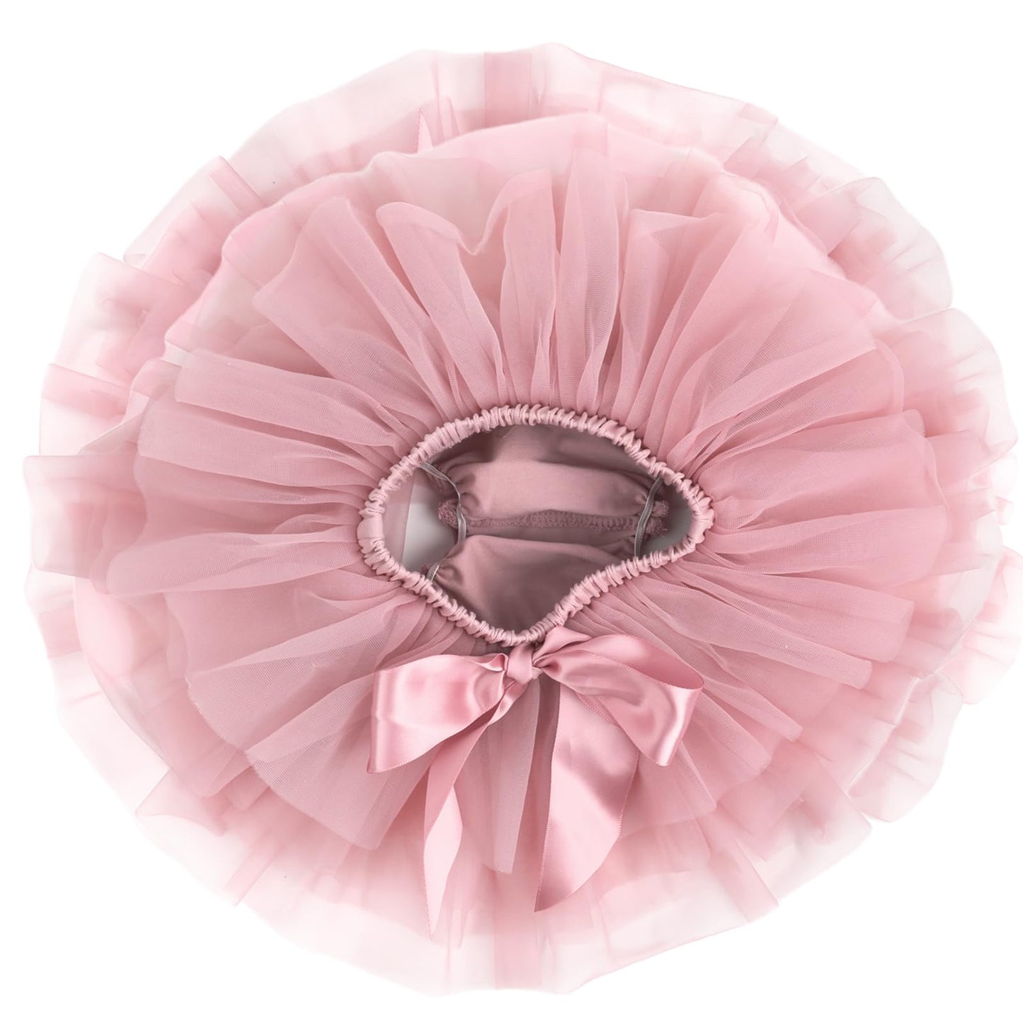 Newborn Photography Outfits Girl Soft Fluffy Baby Girls Tutu Skirt With Diaper Cover, Cute Pink Ruffle Tulle Newborn Tutu Dress