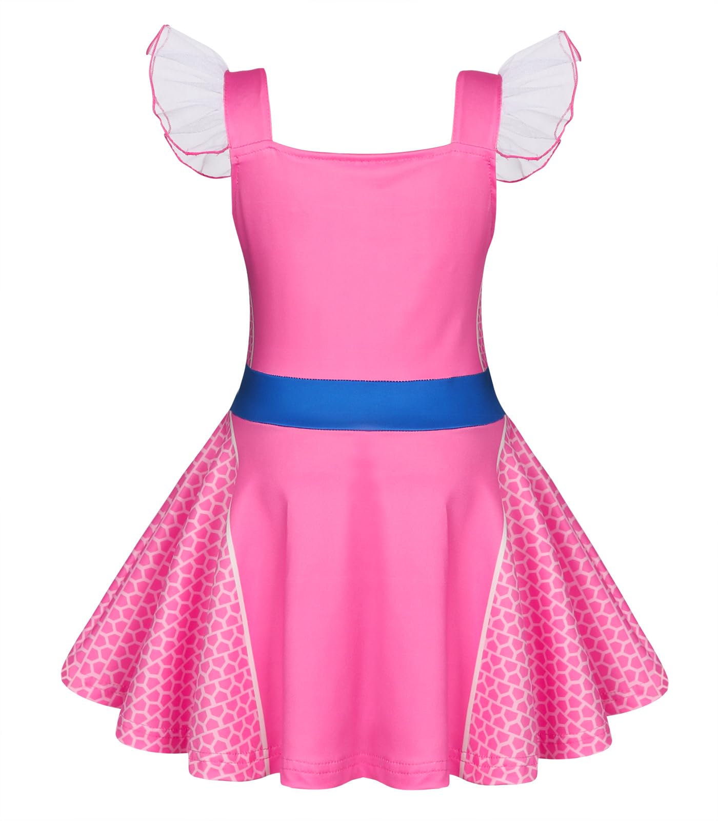 Marendyee Girls Kitties Costume Dress Christmas Gift For Kids Flutter Sleeve Cosplay Dresses Birthday 5-6 Years