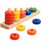 Trinkets & MoreRainbow Calculation Counting Stacker Math Toy (15 Pieces)|Number Learning Stacking Rings|Early Educational Stem 