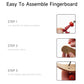 Displaymore Fingerboard Repair Kit -Includes Box & Tools-Mini 96Mm Finger Skateboard Parts Include 14 Brackets 48 Multicolour Wh