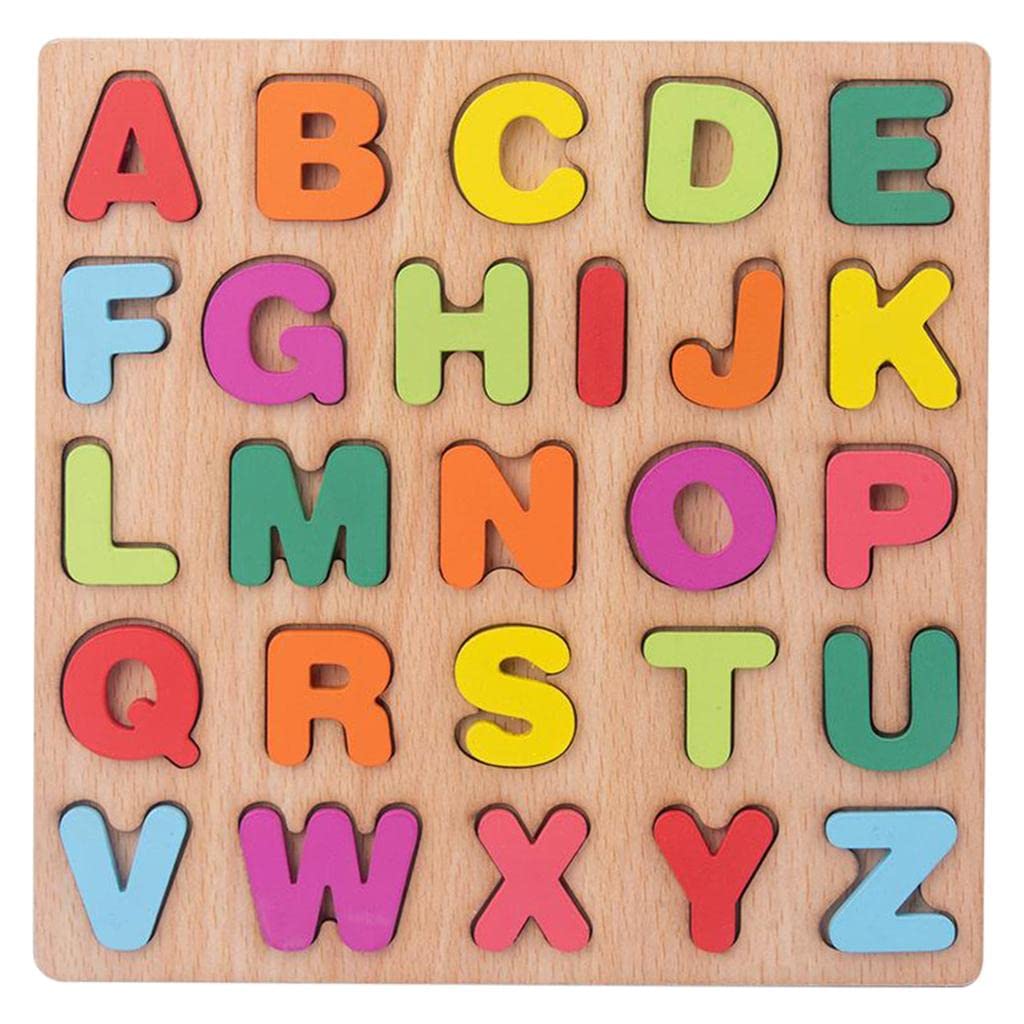 Calandis Alphabet Puzzle Board PreSchool Early Learning Montessori Party Toys Gift | Wooden & Handcrafted Toys | Preschool Toys