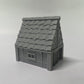 Paintable Tabletop Miniature Little Town Building Terrains Compatible with RPG War Games - 18mm Scale Dioramas Building Set Scen