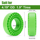 INJORA Silicone Rubber Inserts Foam for 106-108mm 1.9'' Tires(Small Green)