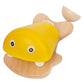 Ilsmysutra Mini Wooden Fish Castanet Toy Cartoon For Musical Instruments Toy 18 Months+ Yellow