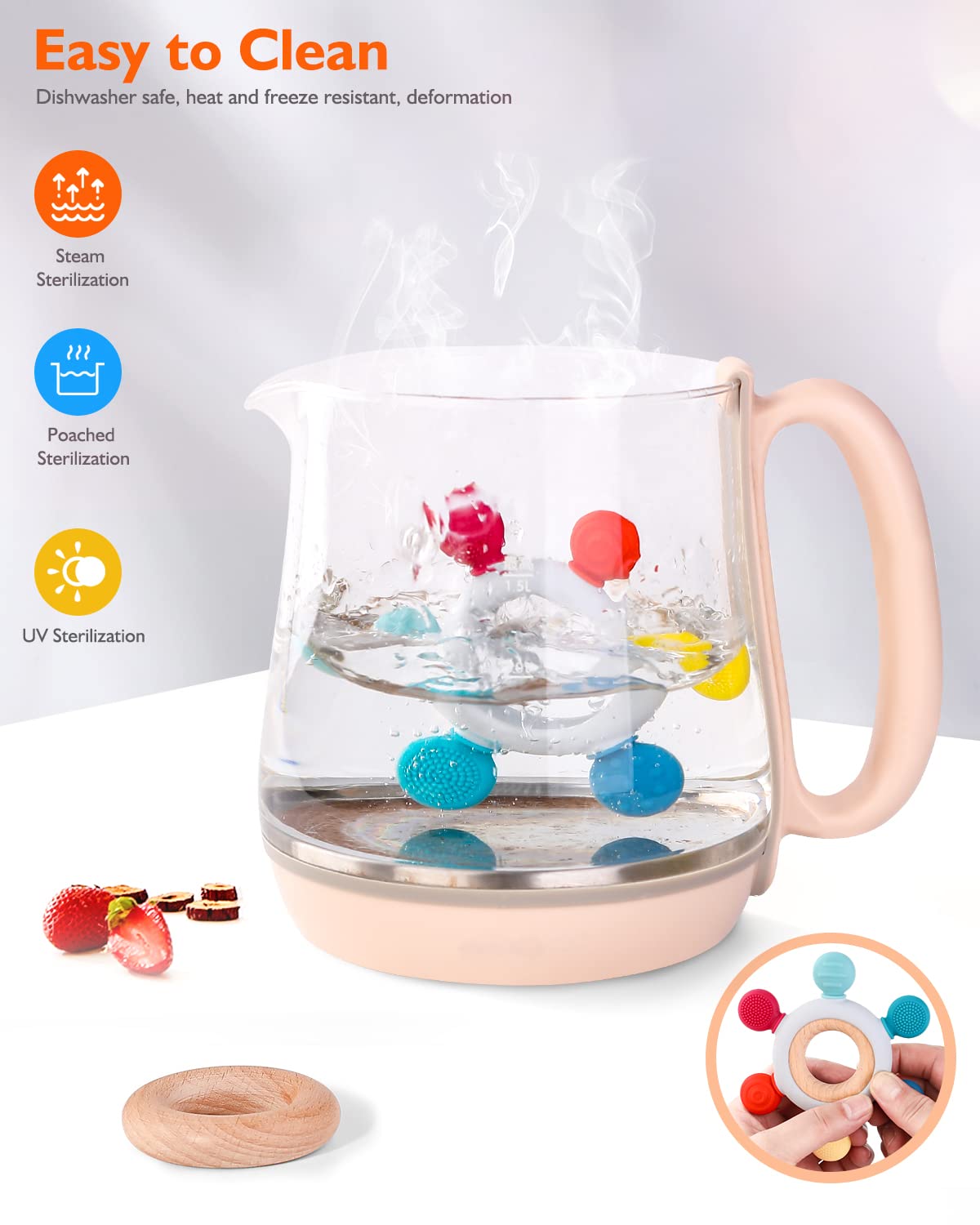 akolik Baby Teething Toys  Teething Relief Toy  BPA Free Baby Chew Toys Infant Toys Newborn Accessories  Teethers for Babies 0-3-6-9-12 Months Old Boys Girls