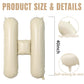 Wpensky Cream 40 Inch H Letter Balloons - Large Foil Helium Mylar Alphabet for Birthday Party & Wedding Decorations