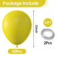 Kalor 12 Inch Yellow Balloons, 50 Pcs Latex Helium Balloons For Kid'S Birthday Party, Baby Shower, Wedding, Graduate Party Decorations