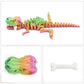 Exqdynm 3D Printed Dinosaur With Bone Toy,Articulated Tyrannosaurus Rex, Mystery Crystal Dinosaur Decor Collectible