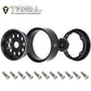 Treal Rc Wheels 4Pcs 1.9 Inch Beadlock Rc Rims Set For 1:10 Rc Crawler Compatible With Axial Scx10 Scx10 Ii 90046 Scx10 Iii Trx4