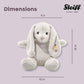 Steiff Hoppie Rabbit: enhanced 15 Stuffed Animal Toy  Soft Cuddly Friends for Girls  Boys & Kids (Light Grey)