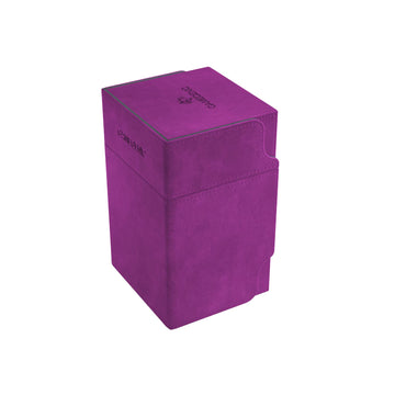 Gamegenic Watchtower 100+ Xl Convertible Deck Box | Double-Sleeved Card Storage | Card Game Protector | Nexofyber Surface | Holds Up To 100 Cards | Purple Color | Made By Gamegenic (Ggs20107Ml)