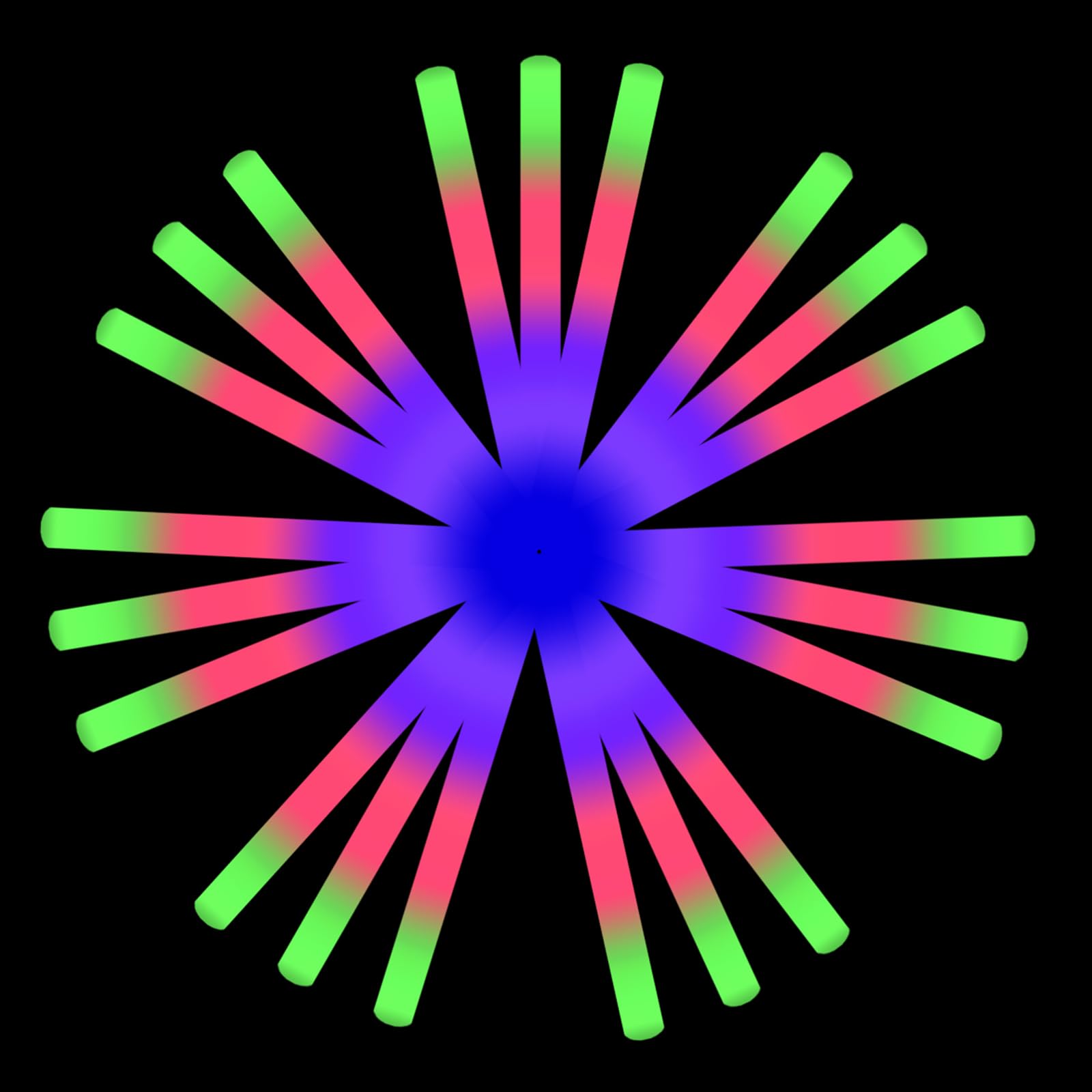 Lifbetter 102Pcs Glow Sticks Bulk- Led Foam Sticks In The Dark With 3 Modes Flashing Led Foam Multicolor Batons Light Up Party Favors For Birthdays, Weddings, Concerts, Festivals (102Pc)