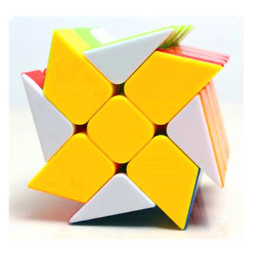 Cuberspeed Windmill 3X3 Stickerless Bright Magic Cube Wheel Color Fenghuolun 3X3X3 Speed Cube Puzzle