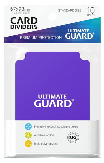 Ultimate Guard Divider Protective Card Sleeves (10 Piece), Light Purple