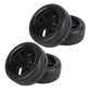 Bqlzr Y Shape Wheel Rim&Tires Replacement For Hsp 1:10 On-Road Rc Flat Racing Car 20106 Pack Of 4