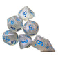 LOOM TREE Acrylic Polyhedral Dices Toys Math Teaching for Parties Table Games Blue| Games | Game Pieces Parts