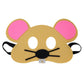 Jtnohx Felt Animal Masks, 10 Pcs Halloween Mask, Animal Costume For Birthday Party Supplies (Mouse Mask)