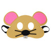 Jtnohx Felt Animal Masks, 10 Pcs Halloween Mask, Animal Costume For Birthday Party Supplies (Mouse Mask)