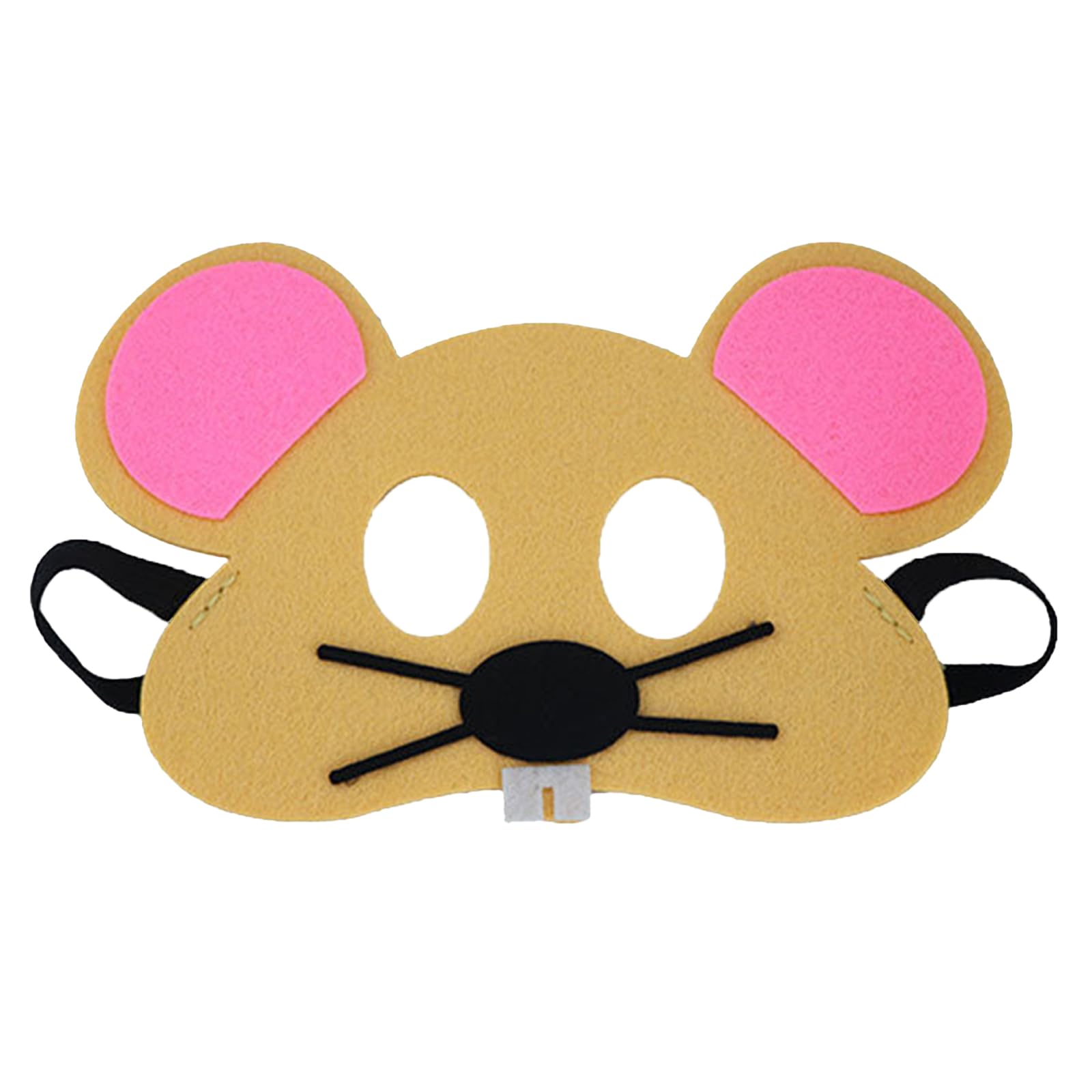 Jtnohx Felt Animal Masks, 10 Pcs Halloween Mask, Animal Costume For Birthday Party Supplies (Mouse Mask)