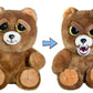 Feisty Pets Plush Stuffed Bear - Sir Growls-A-Lot, 8.5" Brown Polyester Toy