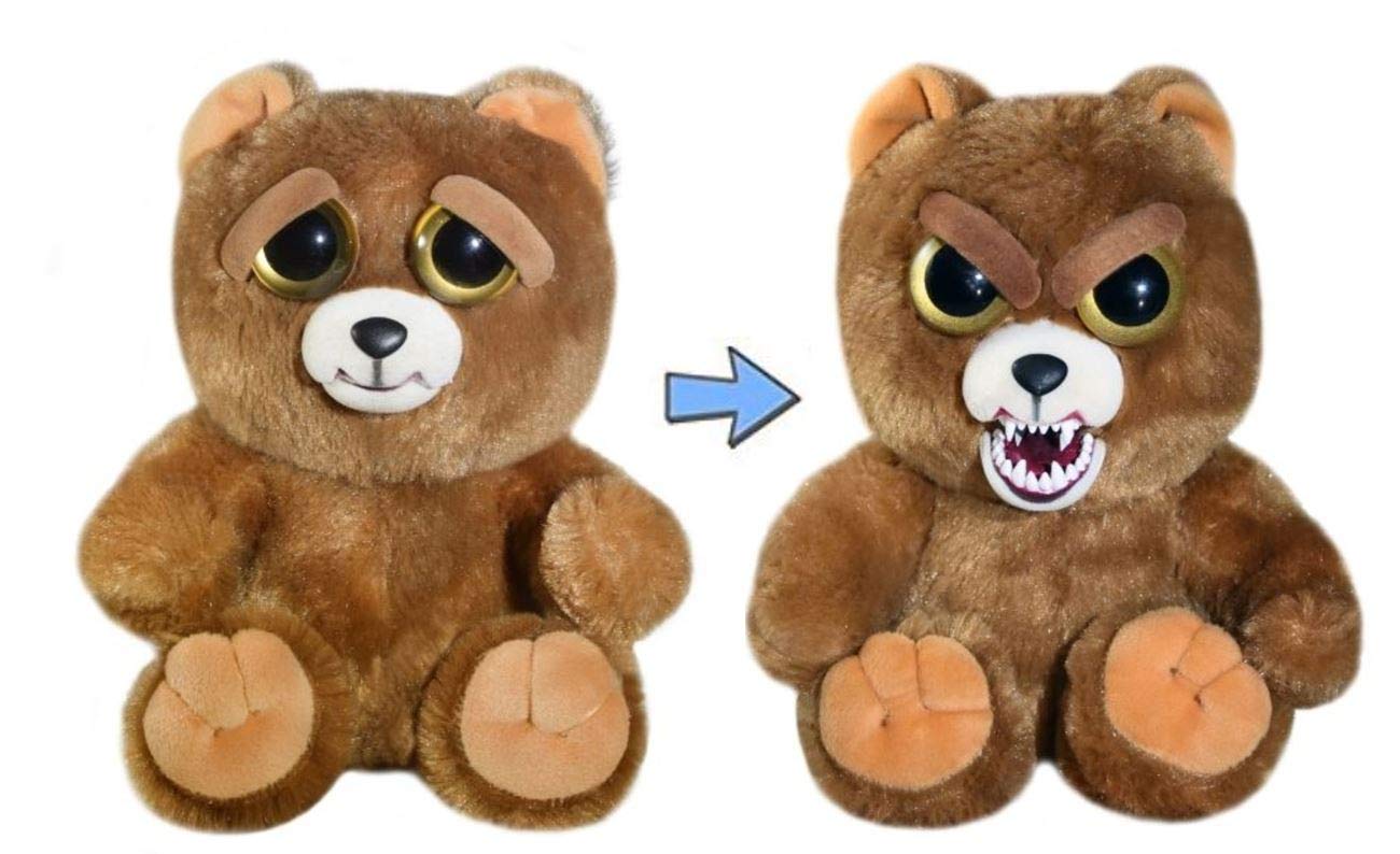 Feisty Pets Plush Stuffed Bear - Sir Growls-A-Lot, 8.5" Brown Polyester Toy