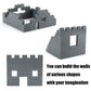 Feleph 360 Pieces 1X2 Masonry Profile Bricks Building Blocks For Wall Parts And Pieces Diverse Bulk Toy Set Compatible With Major Brands (Dark Gray)