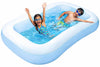 Toy Imagine .  Rectangular Inflatable Pool For Kids Full-Sized Bathing Tub For Boys & Girls 1-7 Years Indoor Outdoor Use Garden,