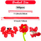 Hykjnbw Red Long Balloons For Balloon Animals, 260 Balloons Art Kit For Twisting, Skinny Modeling Balloons Supplies For Birthday