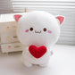 Alwoligag Cute Cat Plush Toy, Super Soft White Cat Plush Toy, Plush Cat Stuffed Animals, Valentine'S Day Gift, Sweet Romantic Cute Cat Plush Toy(13.9 Inch)
