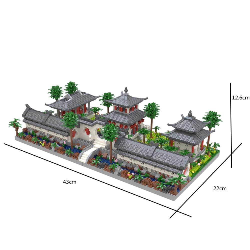 Kadablk Architecture Chinese Style Of Suzhou Garden,Set 1 Front Courtyard, Micro Block,Classical Famous Building Block Set,4222 Pcs For Adults And Teens
